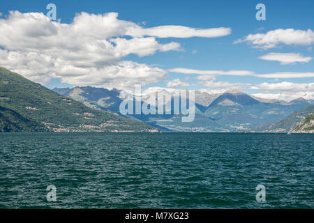 Lake Como in Italy is one of the most beautiful lakes in Alps Stock Photo