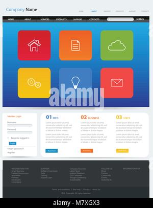Web Design Website Vector Elements Stock Vector Image & Art - Alamy