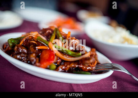 Food from Chinese Restaurant Stock Photo