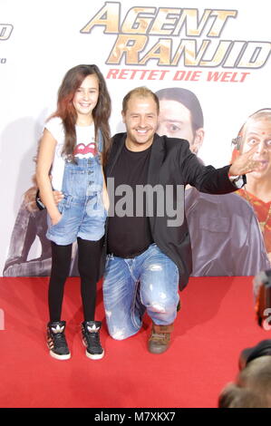Willi Herren and his daughter Alessia Herren attend the 'Agent Ranjid' Germany Premiere on October 17, 2012 in Cologne, Germany. Stock Photo