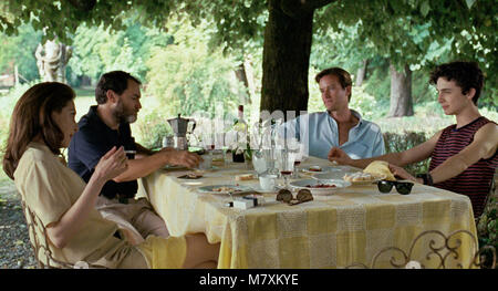 Amira Casar Michael Stuhlbarg Armie Hammer And Timothee Chalamet Call Me By Your Name 17 Sony Pictures Classics Stock Photo Alamy