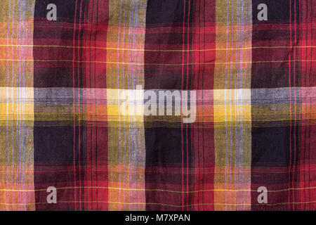 Textile background crumpled in the box, cowboy style Stock Photo