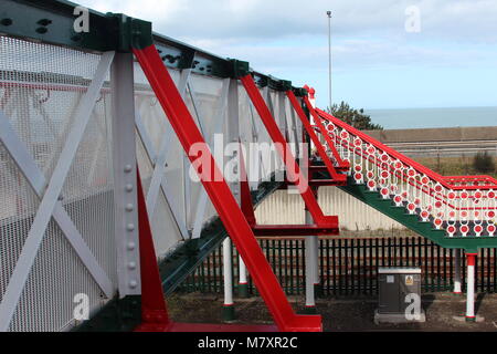 Penmeanmawr railway station, Wales Stock Photo