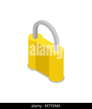 Isometric security key icon isolated on white background. Vector ...