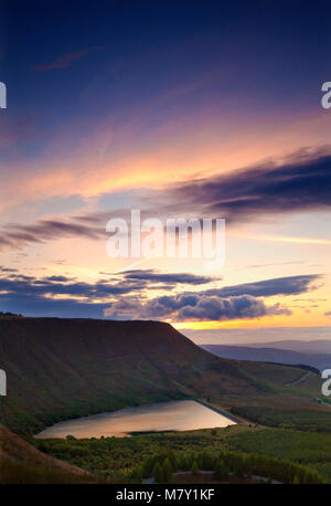 Craig y Llyn, Rhigos, Llyn Fawr, Rhondda, Wales, UK Stock Photo