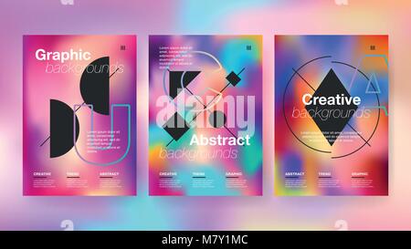 Modern abstract covers set Stock Vector