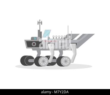 Space rover isolated vector icon Stock Vector