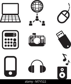Italian Food Icons Stock Vector