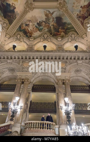 Grand staircase, Garnier Opera House, Paris, France Stock Photo