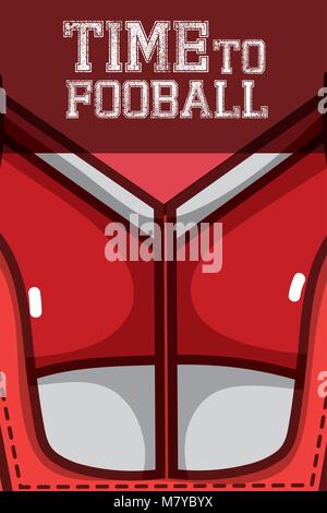 Time to football Stock Vector