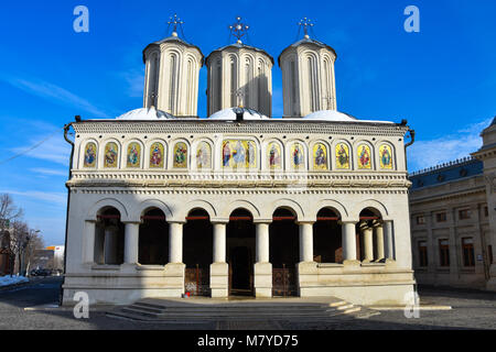 Bucharest, Romania. February 3, 2017. Romanian Patriarchal Cathedral (Catedrala Patriarhala din Bucuresti) Stock Photo