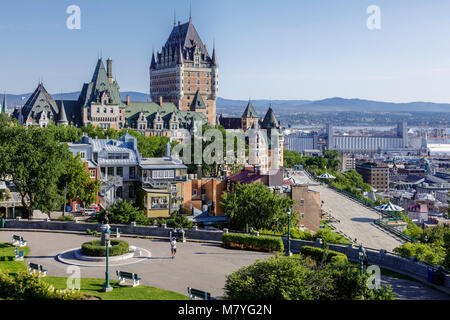 A view of Château Frontenac in downtown Quebec City. Stock Photo