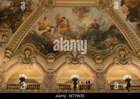 Grand staircase, Garnier Opera House, Paris, France Stock Photo