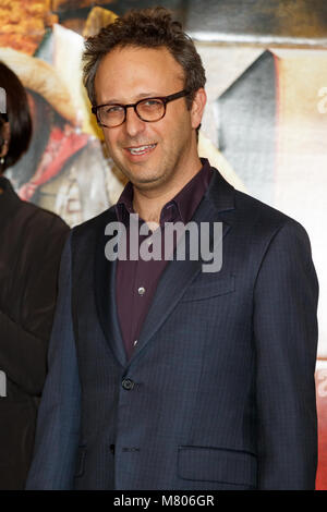 Tokyo, Japan. 14th Mar, 2018. American film director Jake Kasdan attends a special screening event for the film ''Jumanji: Welcome to the Jungle'' on March 14, 2018, Tokyo, Japan. The sequel of 1995 hit ''Jumanji'' will be released in Japan on April 6. Credit: Rodrigo Reyes Marin/AFLO/Alamy Live News Credit: Aflo Co. Ltd./Alamy Live News Stock Photo