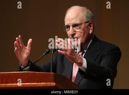 Senator George Mitchell speaking at a Good Friday Agreement 20th anniversary event at the Library of Congress in Washington DC on day three of Taoiseach Leo Varadkar's week long visit to the United States of America.