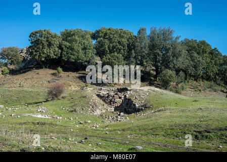 Former lime kiln in the city of Cerceda, in the province of Madrid, Spain. Stock Photo