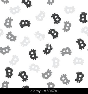 Cryptocurrency seamless pattern. Crypto currency background. Vector illustration Stock Vector