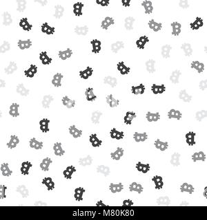 Cryptocurrency seamless pattern. Crypto currency background. Vector illustration Stock Vector