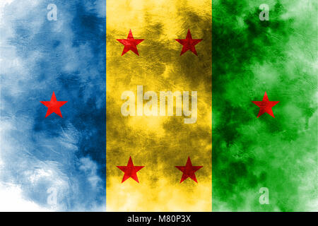 Ogoni Kingdom grunge flag, dependent territory flag Stock Photo