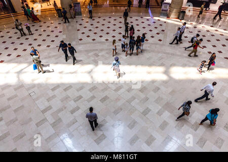 KUALA LUMPUR, MALAYSIA - AUGUST 03: People in the shopping mall on August 03, 2016 in Kuala Lumpur, Malaysia. Stock Photo