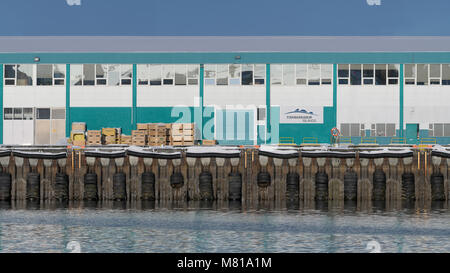 Dock at marina of the Old Harbour in Reykjavik, Iceland Stock Photo