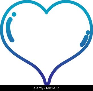 line art heart shape love symbol Stock Vector