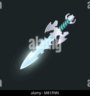 Magic weapon isolated game element Stock Vector