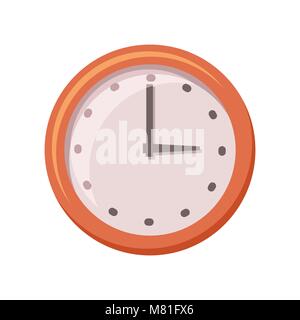 Classic round wall clock with arrows Stock Vector
