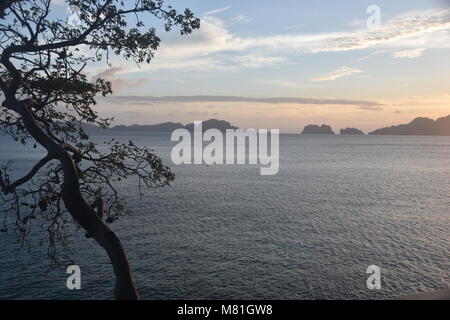 Seven Commando Beach in El nido, Palawan, Philippines Stock Photo