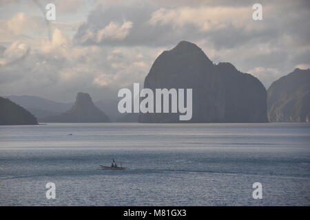 Seven Commando Beach in El nido, Palawan, Philippines Stock Photo