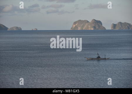 Seven Commando Beach in El nido, Palawan, Philippines Stock Photo