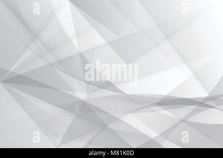 Abstract gray and white Lowpoly vector background. Template for style design. Vector illustration. Used transparency layers of background Stock Vector