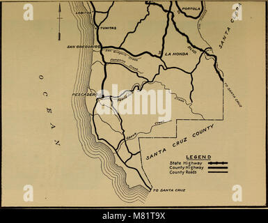 California highways; a descriptive record of road development by the state and by such counties as have paved highways (1920) (14595051608) Stock Photo