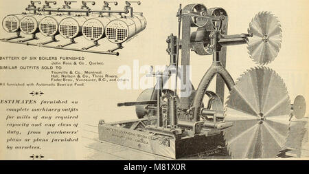 Canadian forest industries 1889-1890 (1890) (20334659728) Stock Photo