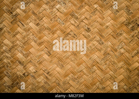 Traditional weave pattern by original folk Thai style background Stock Photo