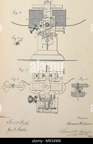 Collection of United States patents granted to Thomas A. Edison, 1869-1884 (1869) (14569885879) Stock Photo