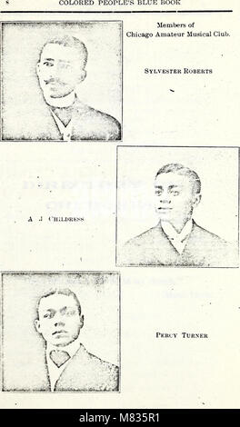 Colored people's blue-book and business directory of Chicago, Ill (1905) (14780378051) Stock Photo