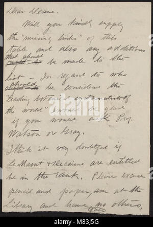 Curtis Gates Lloyd letters to Walter Deane, 1883-1917 (inclusive) (1883) (20819255065) Stock Photo