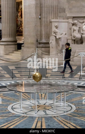 France, Paris, The Pantheon, The Foucault's Pendulum Under The Dome In ...