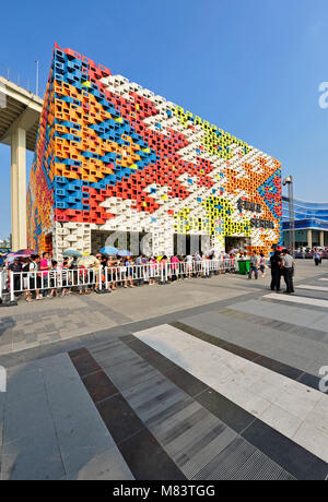 Serbia pavilion at the 2010 Shanghai World Expo, China. Stock Photo