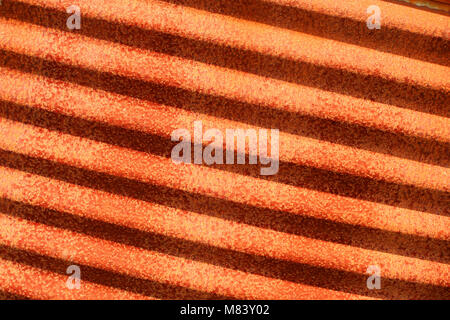 Rusty corrugated metal background texture Stock Photo
