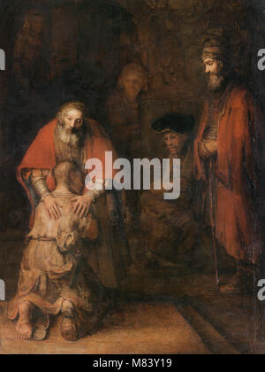 Rembrandt Harmenszoon van Rijn -  The Return of the Prodigal Son Stock Photo