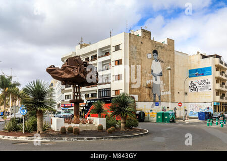 Cesar Manrique sculpture in Arrecife, Lanzarote, Canary Islands Stock Photo