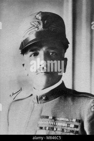 Portrait of the Italian General  Armando Diaz ( 1861 - 1928 )  -  photography by  Henri Manuel ( 1874 - 1947 ) Stock Photo