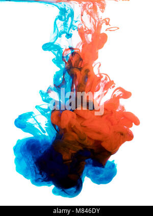 inks in water, color abstraction Stock Photo