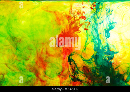 inks in water, color abstraction Stock Photo
