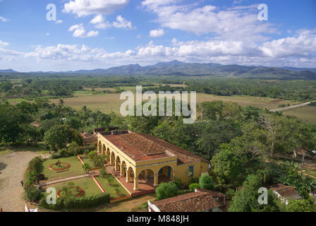 View of the old sugar factory in Valle de Ingenios, Trinidad Stock Photo