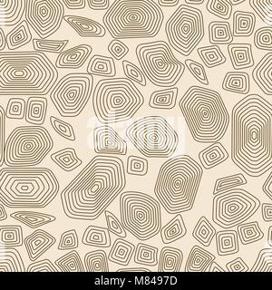 Turtle seamless pattern background. Brown and beige tortoise vector illustration. Terrapin wallpaper. Stock Vector