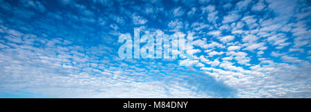blue cloudy sky panorama Stock Photo