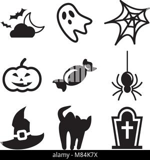 Halloween Icons Stock Vector